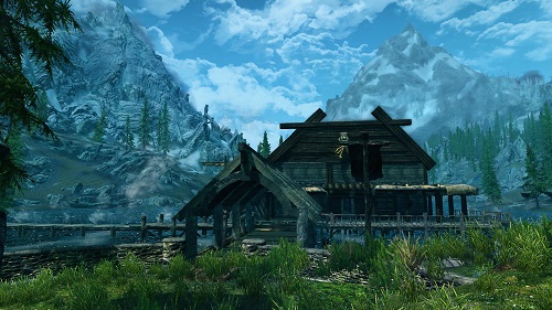 Мод для Skyrim — Дом на озере Илиналта