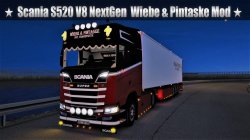 Scania S520 V8 Wiebe&Pintaske с прицепом