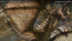 Мод для Skyrim — Ретекстур драконов