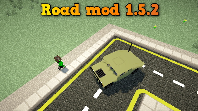[1.5.2] Road Mod - дороги в Minecraft