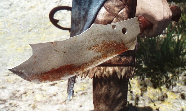 Крюк и нож мясника