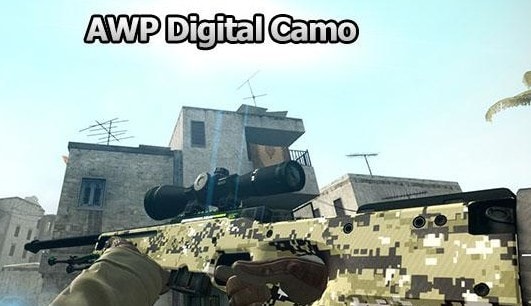 Модель оружия AWP Digital Camo