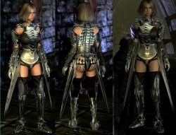Мод для Skyrim — Женская боевая броня